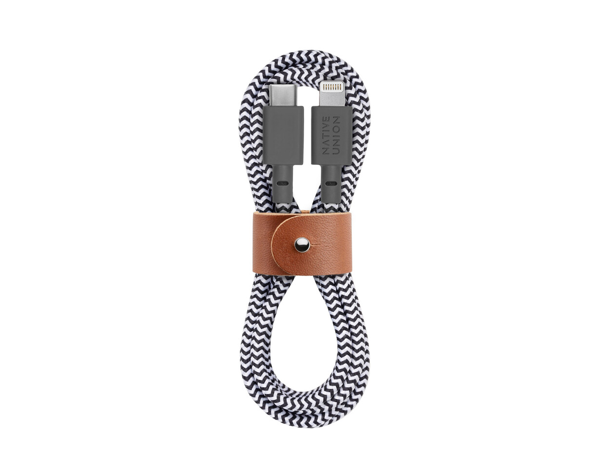 Native Union Belt Lightning Auf Usb C Kabel 1 2m Zebra Orbit