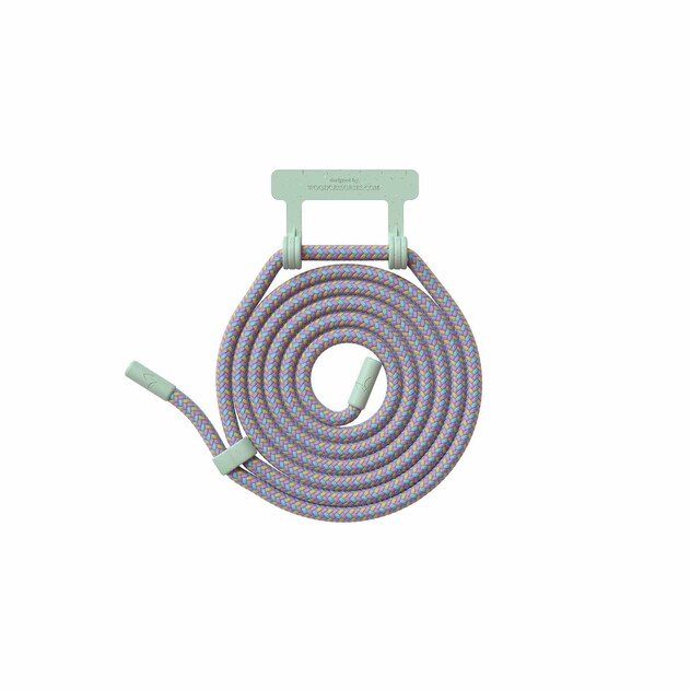 Woodcessories Lanyard für Change Case, mint/lila&gt;