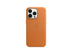 Apple iPhone 13 Pro Leder Case mit MagSafe, goldbraun>