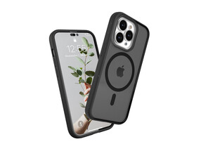 Woodcessories Clear Case Magsafe für iPhone 14 Pro, schwarz