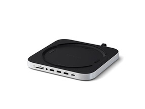 Satechi Aluminium Stand Hub für Mac mini M1/M2 mit NVMe SSD Gehäuse, silber