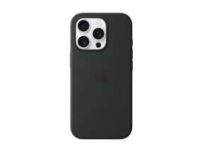 Apple iPhone 16 Pro Silikon Case mit MagSafe, schwarz