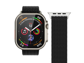 Vonmählen Woven-Armband für Apple Watch 38/40/41 mm, schwarz